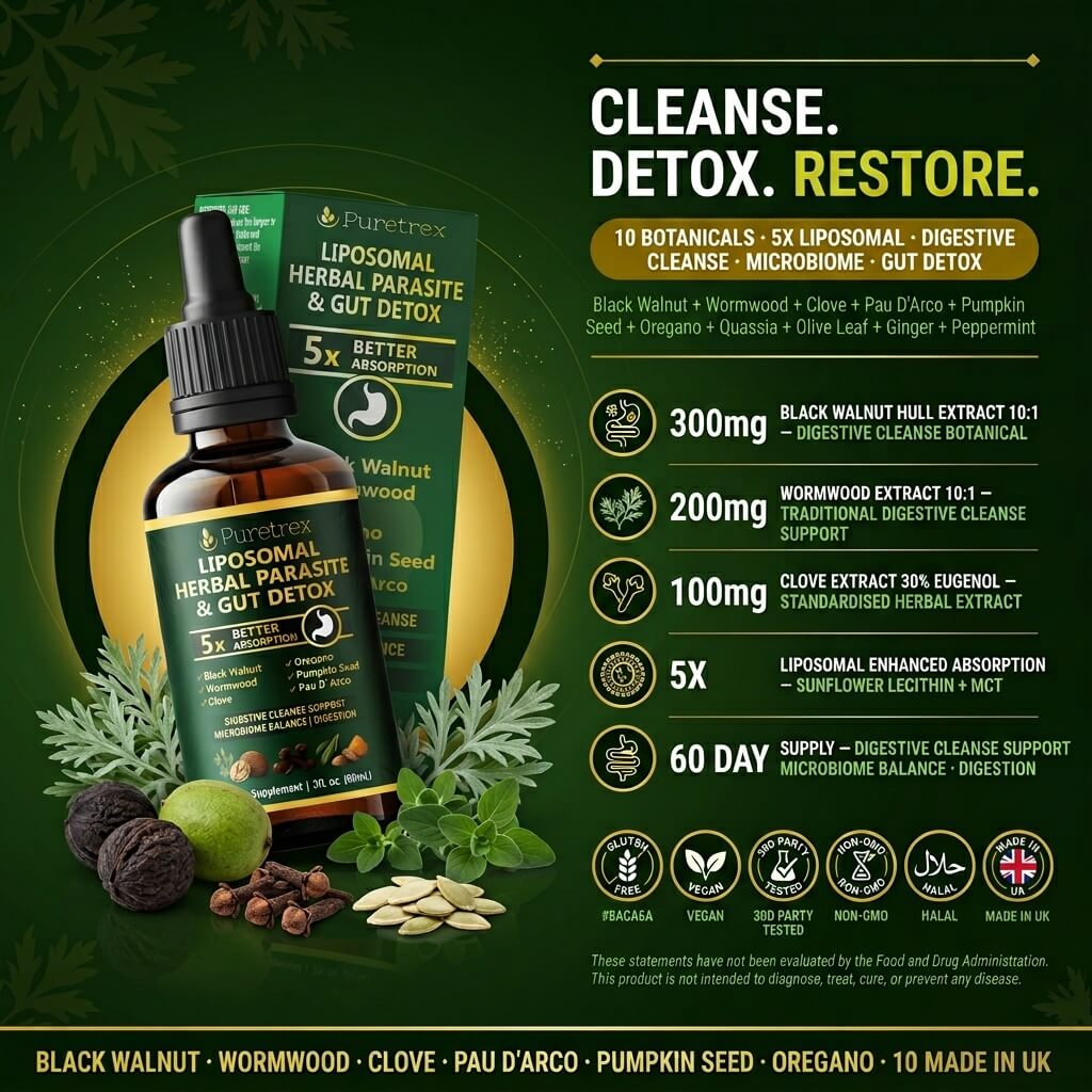 Liposomal Herbal Gut Cleanse Drops – Advanced Digestive Support