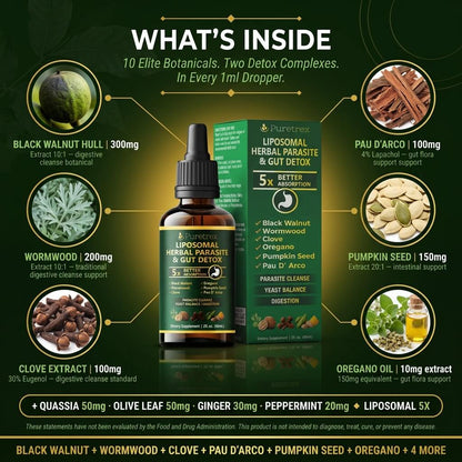 Liposomal Herbal Gut Cleanse Drops – Advanced Digestive Support