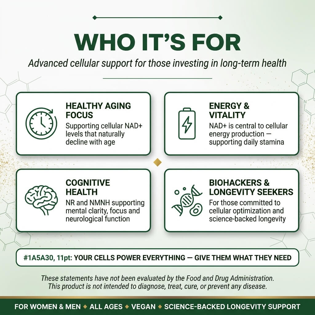 Liposomal NAD+ NR & NMNH Complex – Resveratrol & CoQ10 Capsules