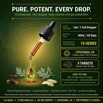 Liposomal Herbal Gut Cleanse Drops – Advanced Digestive Support