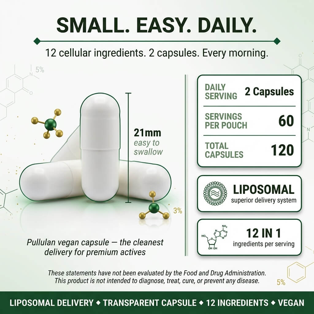 Liposomal NAD+ NR & NMNH Complex – Resveratrol & CoQ10 Capsules