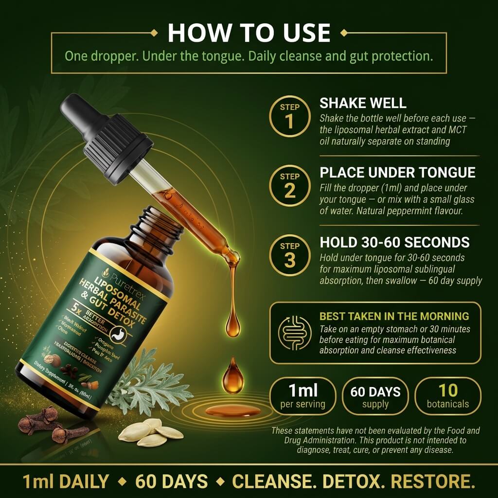 Liposomal Herbal Gut Cleanse Drops – Advanced Digestive Support