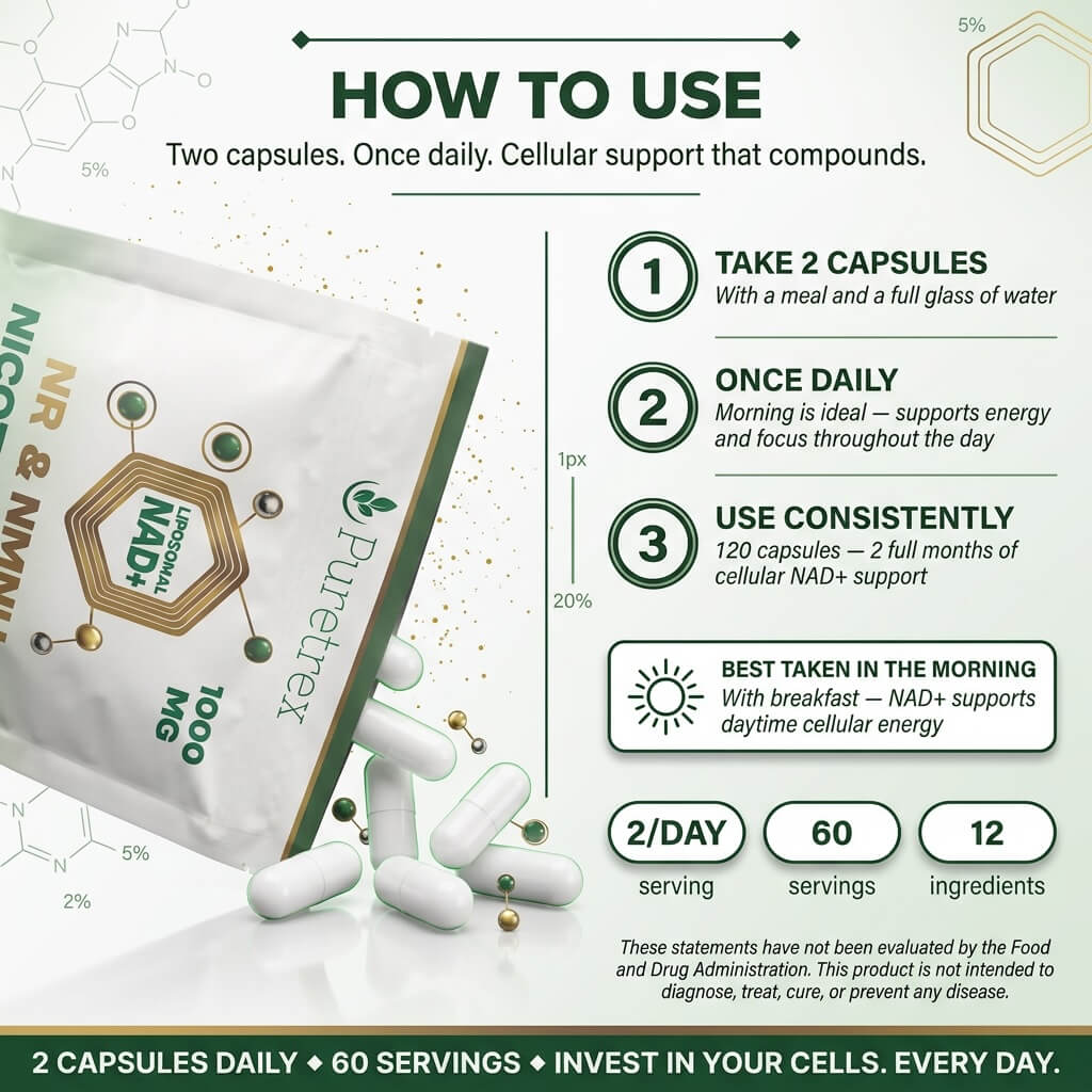 Liposomal NAD+ NR & NMNH Complex – Resveratrol & CoQ10 Capsules