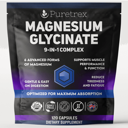 Magnesium Glycinate Complex – 6 Forms + Vitamin B6, Zinc & BioPerine®