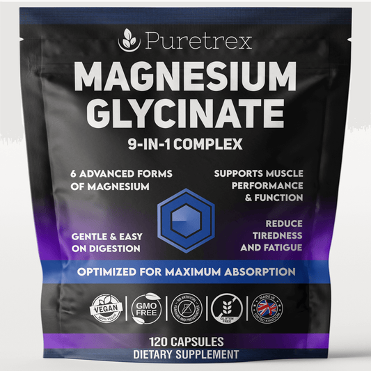 Magnesium Glycinate Complex – 6 Forms + Vitamin B6, Zinc & BioPerine®