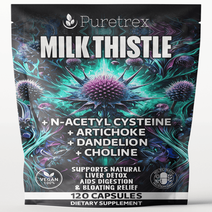 Milk Thistle Complex – 80% Silymarin Extract + NAC, Artichoke, Dandelion & Choline